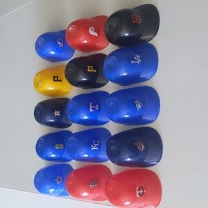 Lot Of 15 Vintage MLB Team Mini Helmets Ice Cream Plastic Helmet Baseball